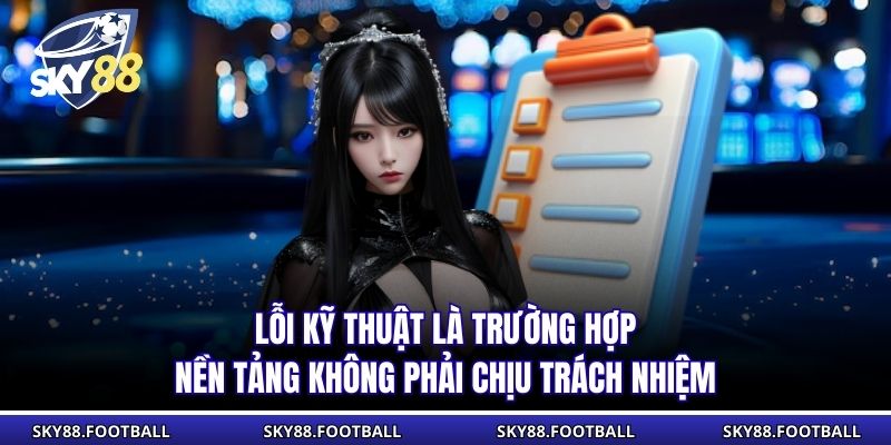 Miễn Trừ Trách Nhiệm 2 Lỗi kỹ thuật là trường hợp nền tảng không phải chịu trách nhiệm